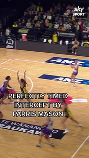 “Parris Mason soaring, Pulse scoring” #netball #skysportnz #anzpre...