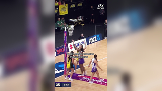 “Parris Mason soaring, Pulse scoring” #netball #skysportnz #anzpre...