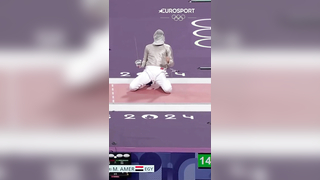 The finest of margins in the fencing arena One happy customer, one ...