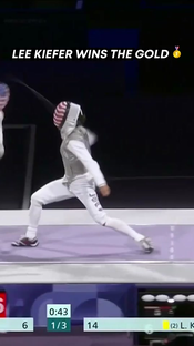 Lee Kiefer wins GOLD for the second time! 🇺🇸 NBC and Peacock #Pari...