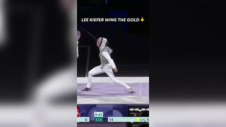 Lee Kiefer wins GOLD for the second time! ?? NBC and Peacock #Pari...
