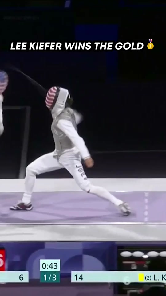Lee Kiefer wins GOLD for the second time! 🇺🇸 NBC and Peacock #Pari...