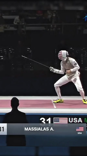 To get this infighting angle you really have to throw that arm out as...