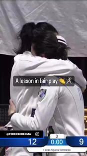 Sometimes there's more to sport than winning ( via federscherma/I...