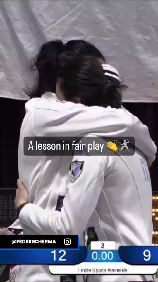 Sometimes there's more to sport than winning ( via federscherma/I...