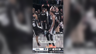 Wemby was competing with himself for the best dunk of the night ? #NB...