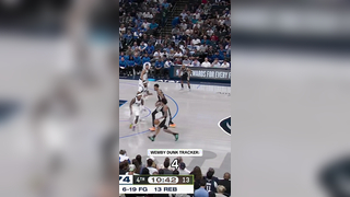 Wemby was competing with himself for the best dunk of the night ? #NB...