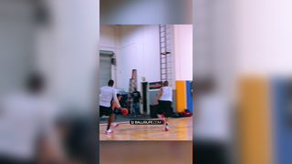 MLB pro dunks ALL OVER defender #bball #ballislife