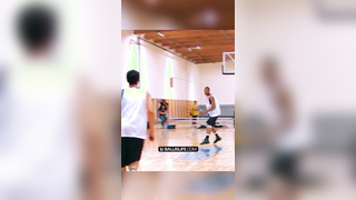 MLB pro dunks ALL OVER defender #bball #ballislife