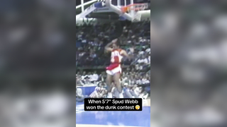 When 5'7" Spud Webb won the dunk contest #nba #dunk #basketball