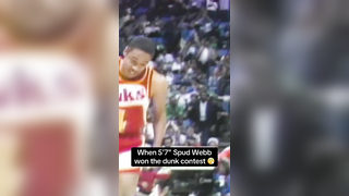 When 5'7" Spud Webb won the dunk contest #nba #dunk #basketball