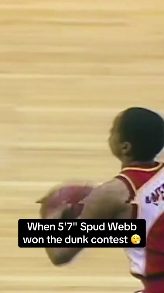 When 5'7" Spud Webb won the dunk contest #nba #dunk #basketball