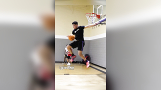 Craziest dunk ever? @isaiahrivera1 #dunkademics #dunk #dunkcontest #b...
