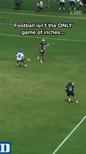 Lacrosse is a game of INCHES, too (via ESPN) #lacrosse #sports #not...