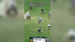 Lacrosse is a game of INCHES, too (via ESPN) #lacrosse #sports #not...