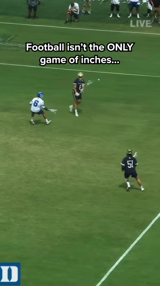 Lacrosse is a game of INCHES, too (via ESPN) #lacrosse #sports #not...