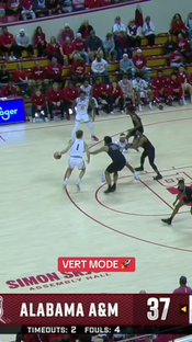 Jasai Miles took flight in Indiana’s 98-51 win over Alabama A&M #co...