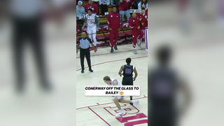 OFF THE GLASS AND THE HOOSIERS ARE HAVING A TIME! #ncaabasketball #...