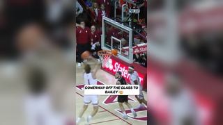 OFF THE GLASS AND THE HOOSIERS ARE HAVING A TIME! #ncaabasketball #...