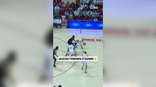 Sam Alexis with a jam for the Hoosiers #ncaabasketball #collegebask...