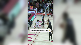 Sam Alexis with a jam for the Hoosiers #ncaabasketball #collegebask...