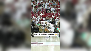 Sam Alexis with a jam for the Hoosiers #ncaabasketball #collegebask...