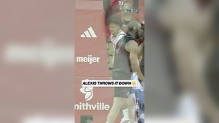 Sam Alexis with a jam for the Hoosiers #ncaabasketball #collegebask...