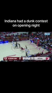 The Hoosier were dunking everything tonight #indiana #hoosiers #baske...