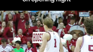 The Hoosier were dunking everything tonight #indiana #hoosiers #baske...