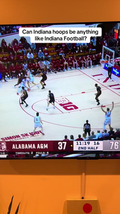 Indiana is still a basketball school btw #hoosiers #collegebasketba...