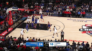 Cameron Boozer's  DOUBLE-DOUBLE vs #24 Kansans at MSG