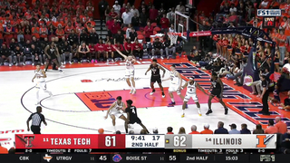 Andrej Stojakovic Bursts for 23 as Illinois Upsets #11 Texas Tech