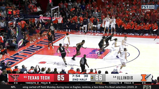 Andrej Stojakovic Bursts for 23 as Illinois Upsets #11 Texas Tech