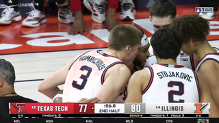 Andrej Stojakovic Bursts for 23 as Illinois Upsets #11 Texas Tech