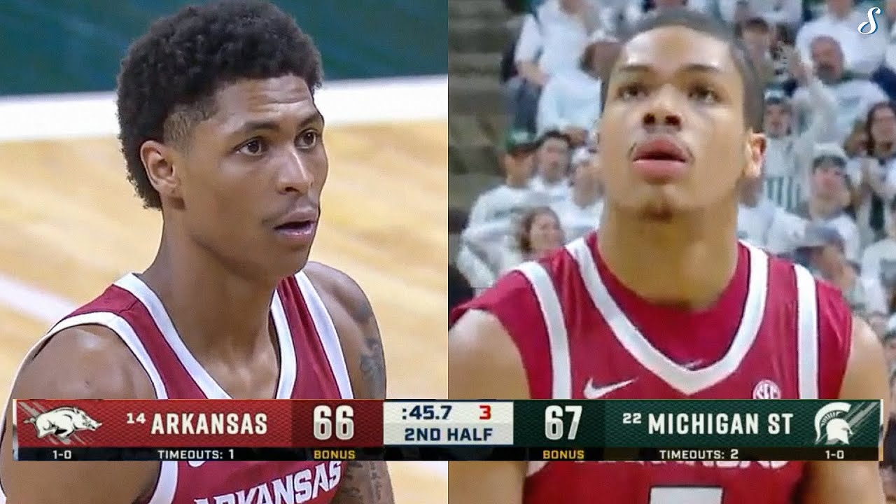 Meleek Thomas and Darius Acuff Jr. Face Road Test at #22 Michigan State