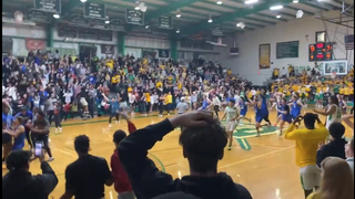 BUZZER BEATER! Incredible half-court shot wins playoff game in Arizona high school basketball