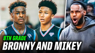 Bronny James & Mikey Williams SHOW OUT In Front Of LeBron In Vegas Championship Game!