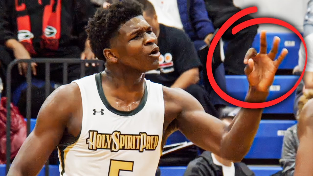 Anthony Edwards in HIGH SCHOOL!