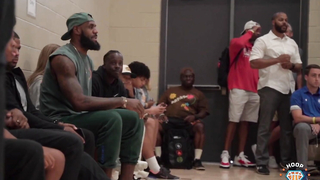 Bronny James vs Tyler Herro's EYBL Team!! Gets Busy at Peach Jame w/ CP3 Watching