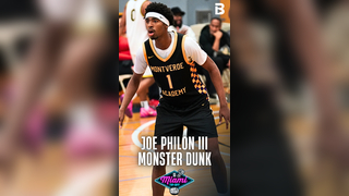 Joe Philon III MONSTER DUNK over 7'1 Obinna Ekezie Jr