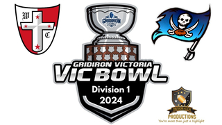 Gridiron Victoria Division 1 Vic Bowl - Western Crusaders v Geelong Buccaneers #vicbowl2024