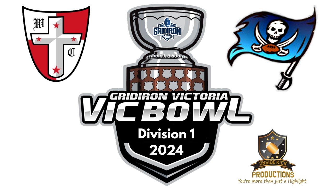 Gridiron Victoria Division 1 Vic Bowl - Western Crusaders v Geelong Buccaneers #vicbowl2024