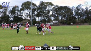 Gridiron Victoria U15 Semi final - Western Crusaders v Croydon Rangers #gridironvictoria #nfl