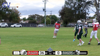 Gridiron Victoria U15 Semi final - Western Crusaders v Croydon Rangers #gridironvictoria #nfl
