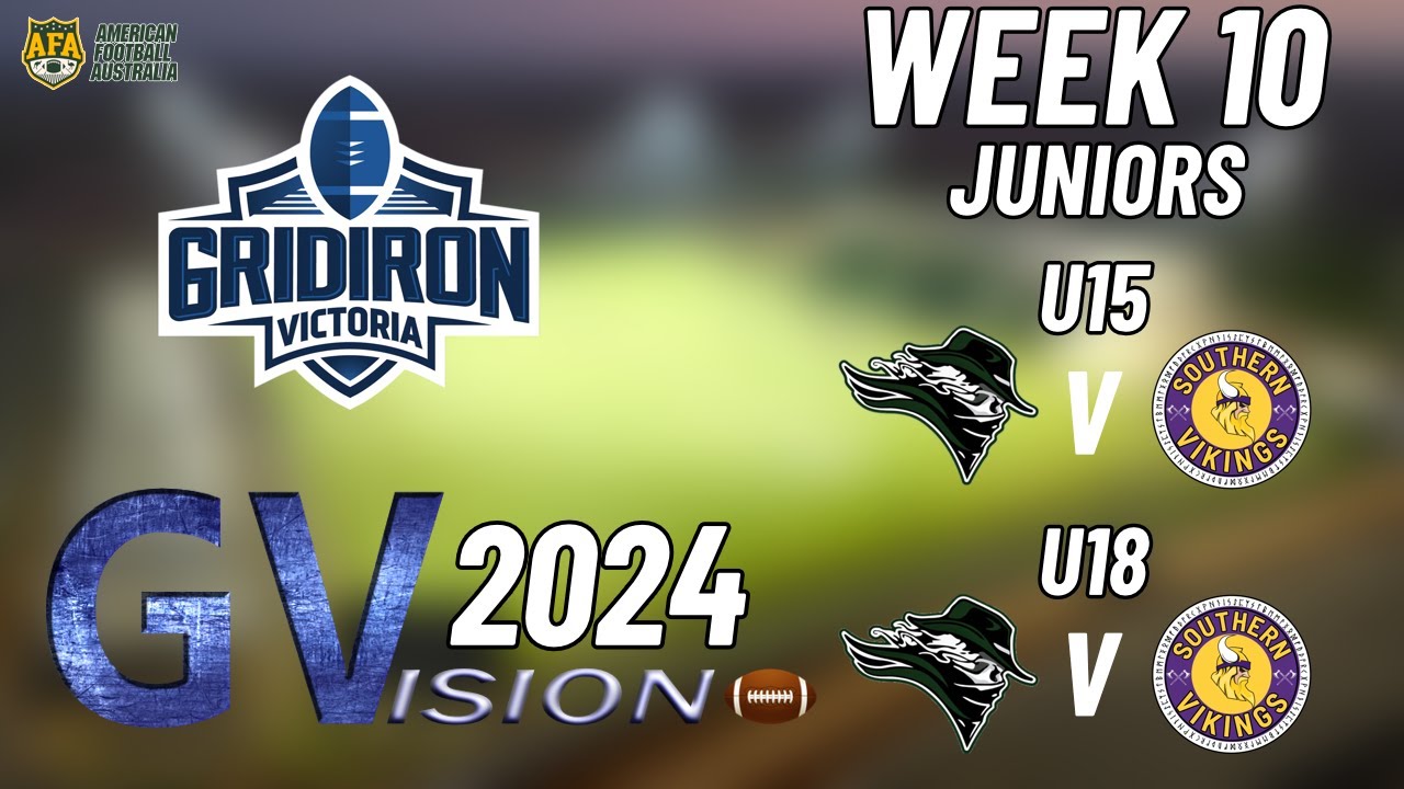 Gridiron Victoria Juniors Week 10 - Croydon Rangers V Southern Vikings #gridironvictoria