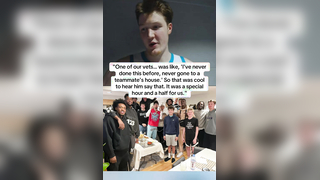 Kon talks about his family hosting the Hornets for dinner.