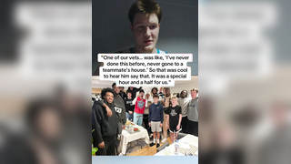 Kon talks about his family hosting the Hornets for dinner.