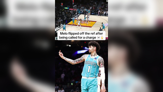 LaMelo Ball lets the ref know how he really feels.