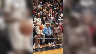 Ease up little guy | funny basketball