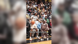 Ease up little guy | funny basketball
